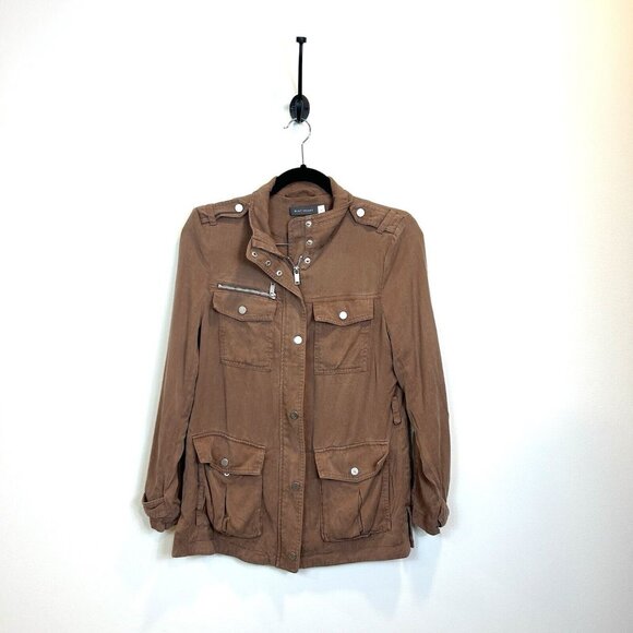 Mint Velvet Womens Brown Soft Utility Jacket Lightweight Size US 8 UK 12 - Picture 1 of 9